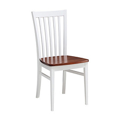 Стул Комфорт жестк.сид. (Микс (сидение тёмный орех /каркас белая эмаль)) Стул Комфорт жестк.сид. (Микс (сидение тёмный орех /каркас белая эмаль))